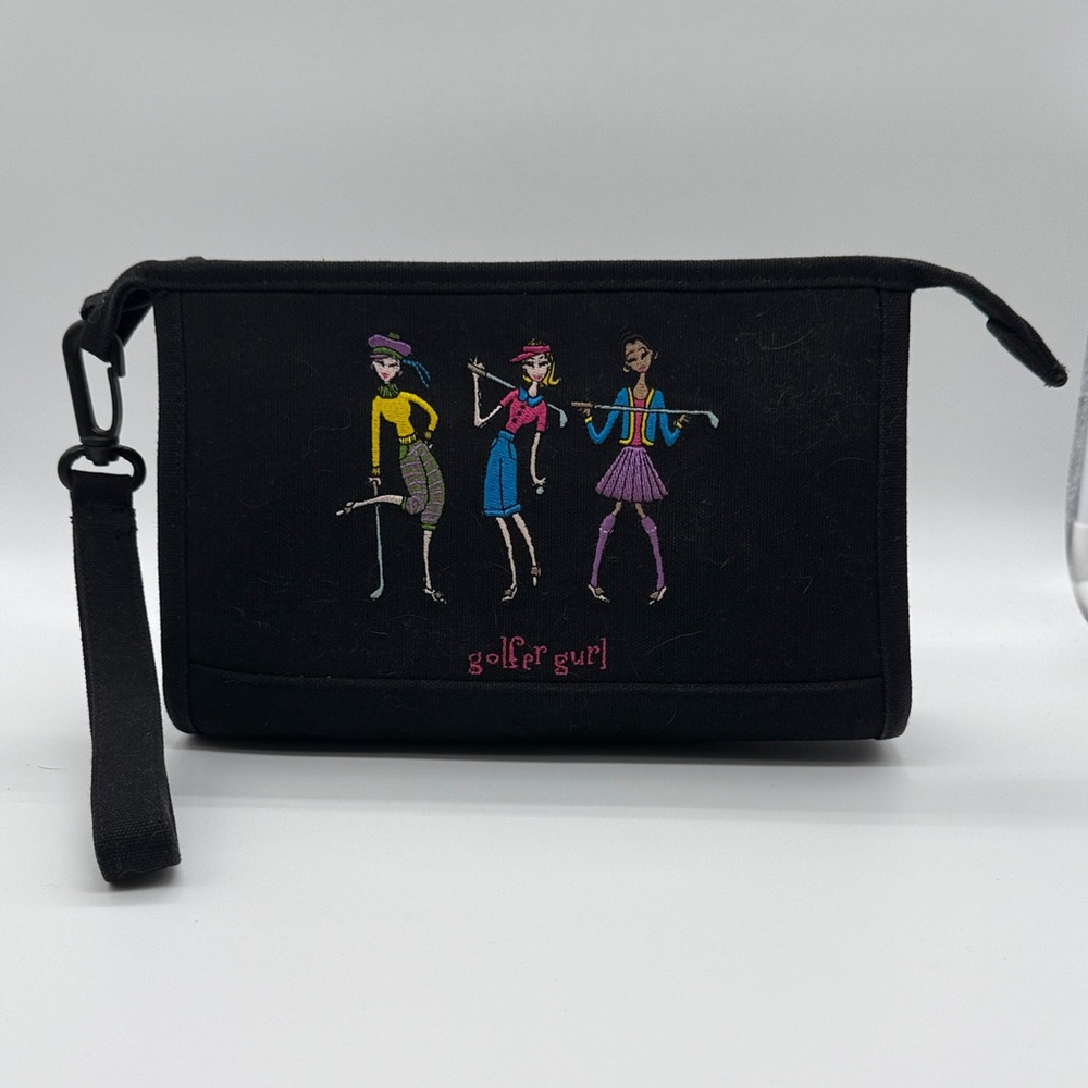 ‘Golfer Gurl’ Black Wristlet Clutch by Marlo Sport Golf Accessories